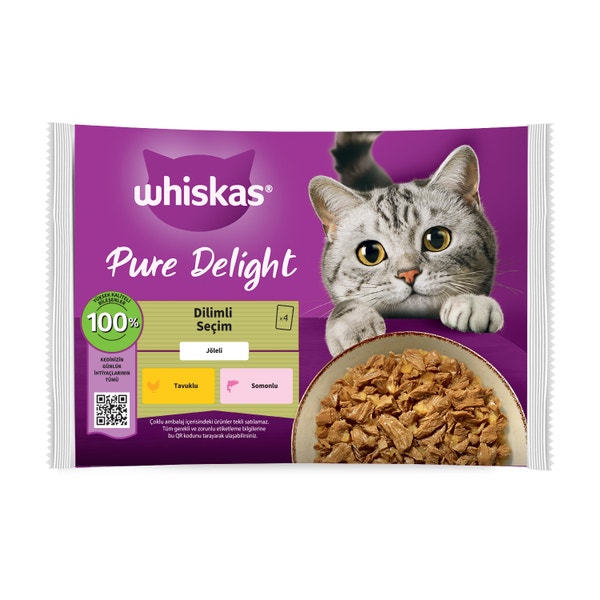 image Whiskas-Pure-Delight-Dilimli-Sec%CC%A7im-Yas%CC%A7-Mama-4x85gr