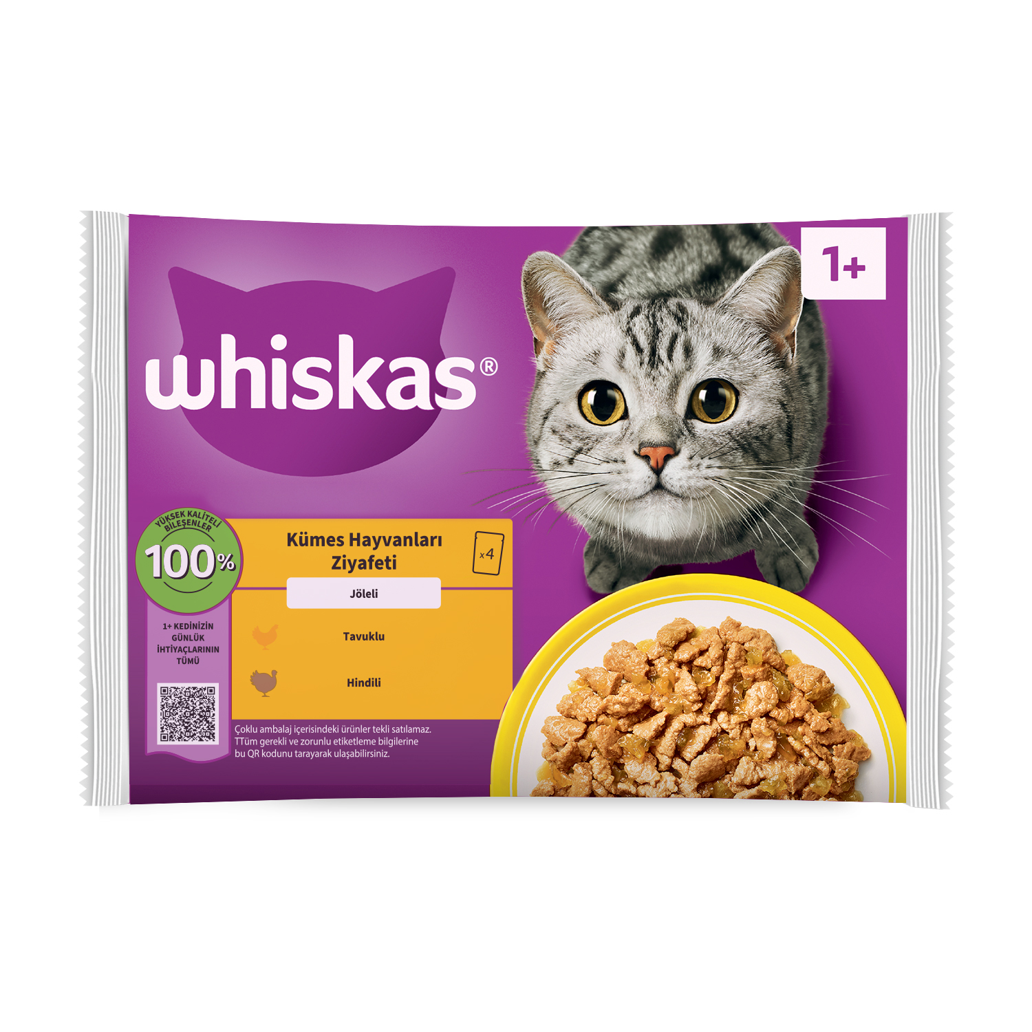 WHISKAS® Kümes Hayvanları Ziyafeti Poşet Yaş Mama | WHISKAS® TR